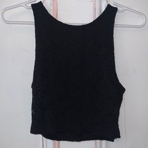 Black lace tank top
